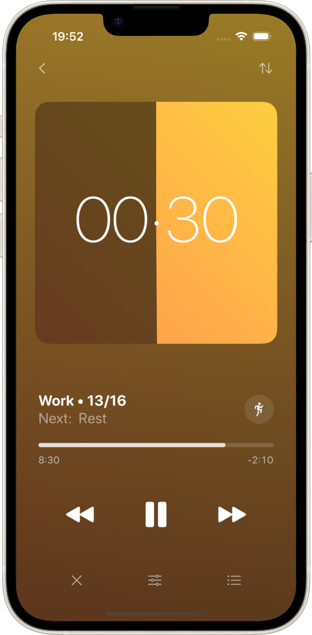 Loop running an interval timer